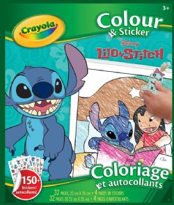 CRAYOLA - LIVRE À COLORIER + AUTOCOLLANTS - LILO ET STITCH 32 PAGES (06/25)